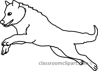 400x289 Wolf Clipart Black And White