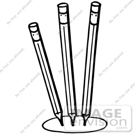 450x450 Pencil Clipart Black And White Horizontal