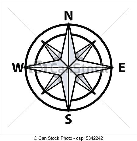 450x463 Compass Clipart Line Drawing
