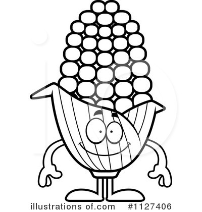 400x420 Ear Of Corn Clipart Black And White
