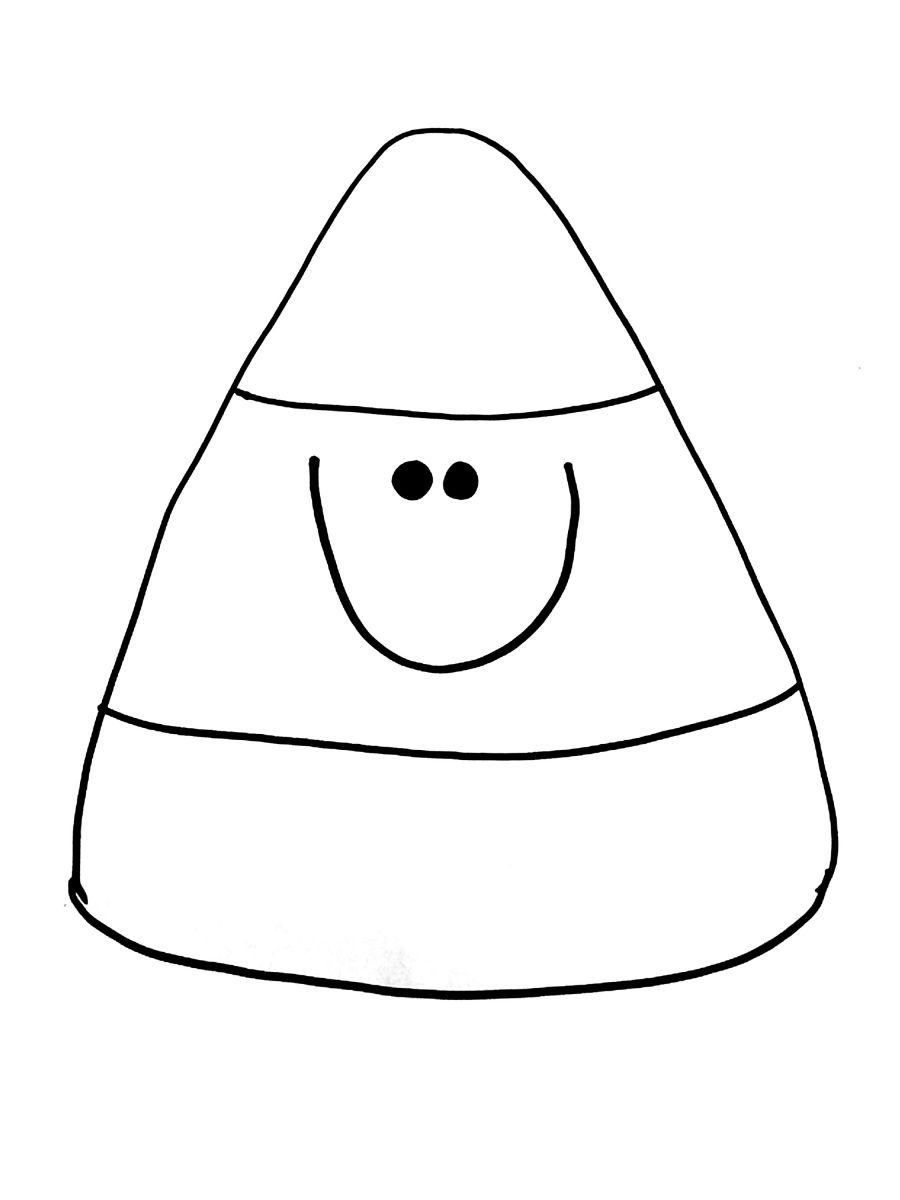 900x1200 Candy Corn Black And White Clipart