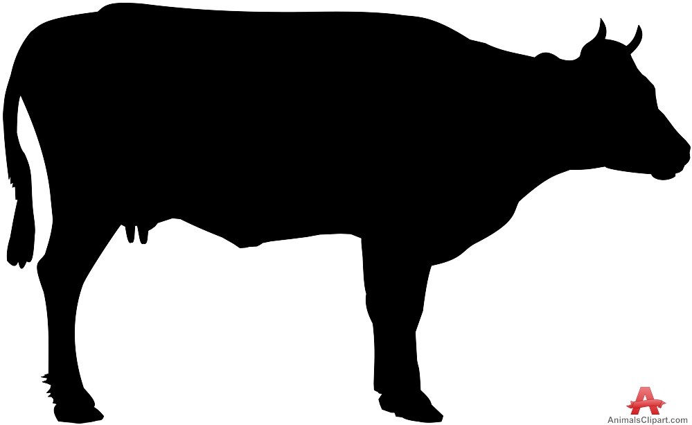999x613 Animal Cow Clipart Black Silhouette Free Clipart Design Download