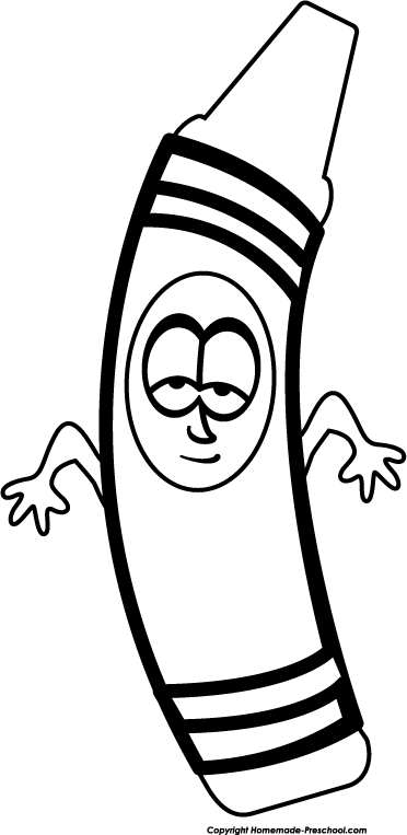 372x763 Preschool Crayon Clip Art Disnesclips