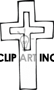 183x300 Black And White Cross Clipart