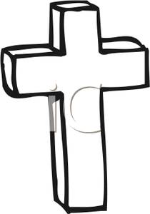 210x300 Black And White Cross Clipart