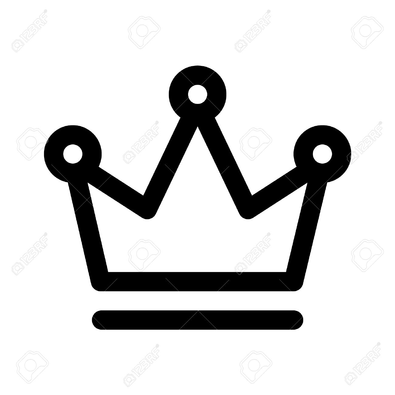 1300x1300 Royalty Free Simple Crown Clipart