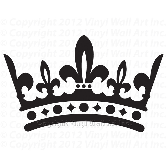700x700 King Crown Clipart Black And White