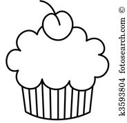 184x179 Brownie Clipart Black And White
