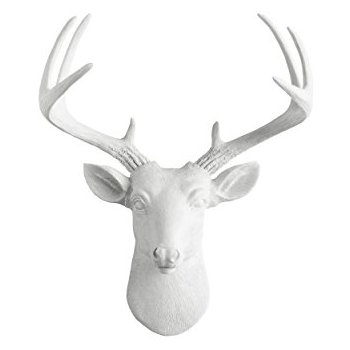 350x350 Mini Deer By Wall Charmers White Faux Head Mount