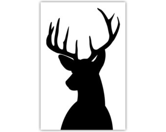 340x270 Deer Head Art Etsy