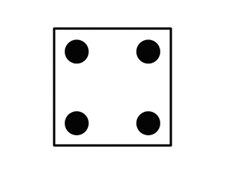 320x247 8 Dots Dice Clipart