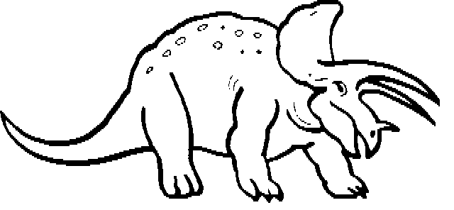 640x296 Dinosaur Clipart Black And White