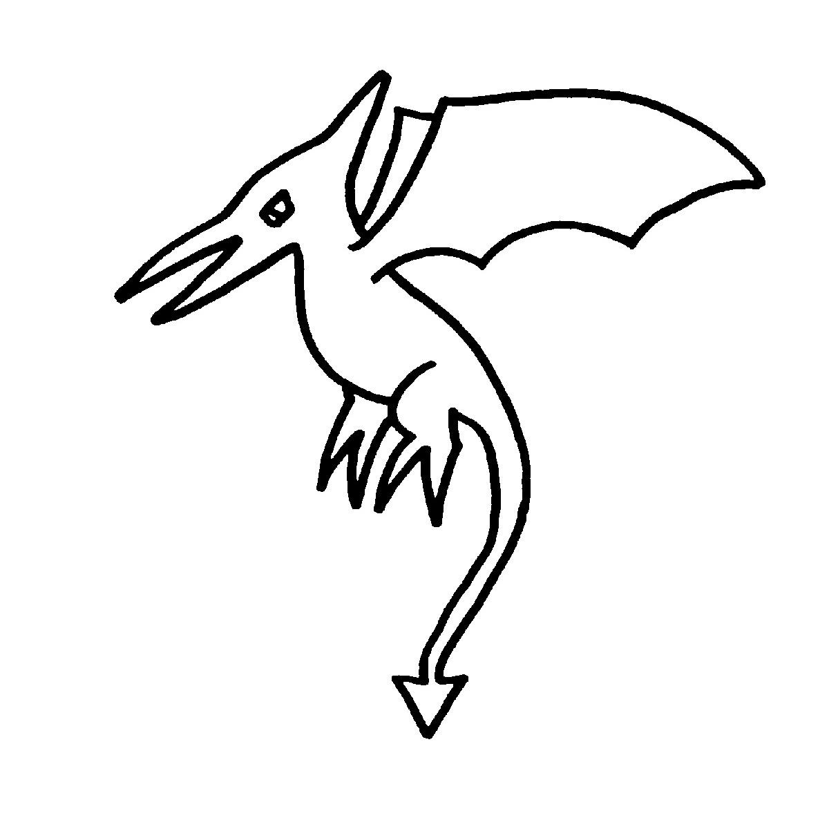 1200x1200 Dinosaur Outline Clip Art