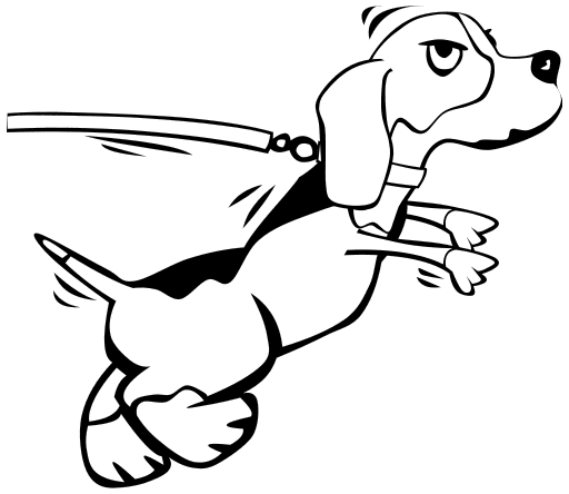 512x444 Free Black And White Dog Clipart, 4 Pages Of Public Domain Clip Art