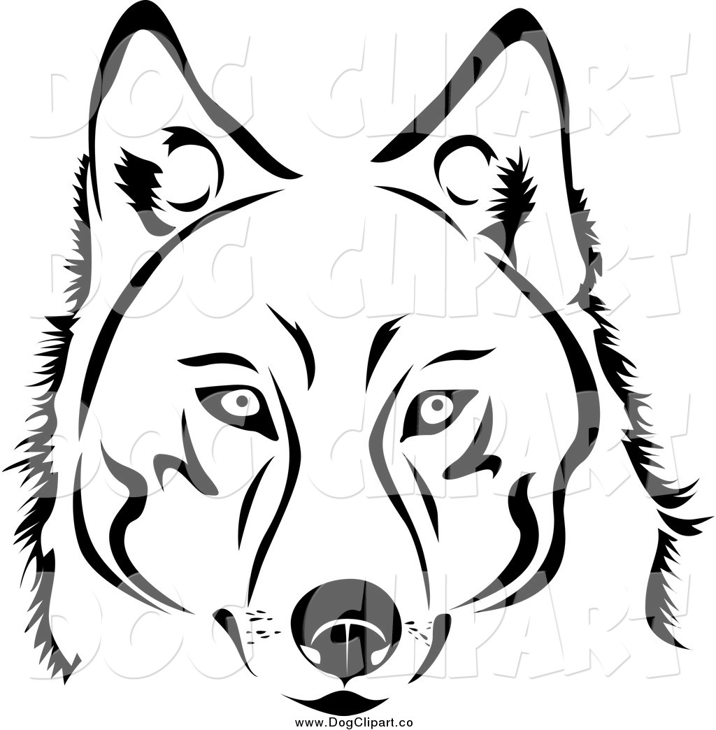 1024x1044 Husky Clipart Black And White