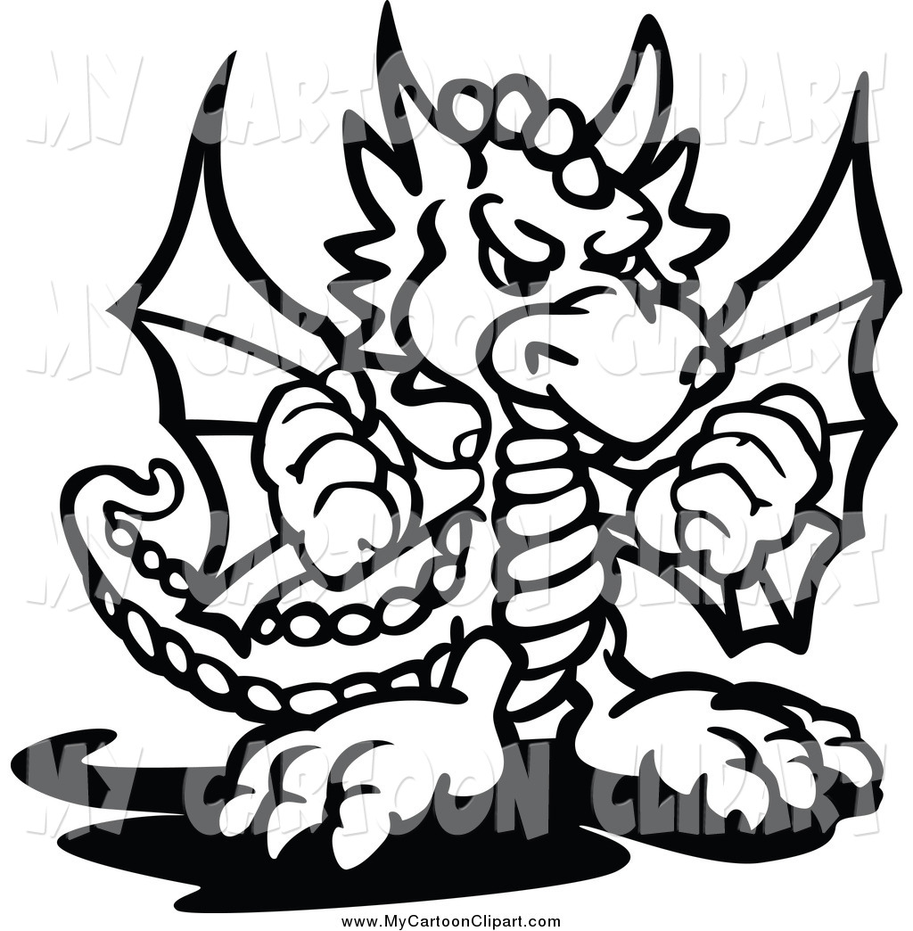 1024x1044 Dragon Clipart Black And White