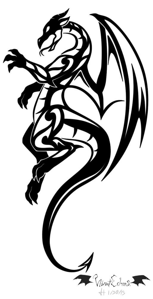 514x1000 Best Dragon Tattoo Patterns Ideas Tribal Dragon