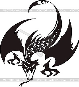 272x300 Dragon Black And White Clipart