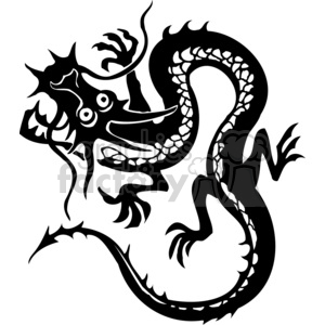300x300 Royalty Free Chinese Dragon Tattoo Design 383897 Vector Clip Art