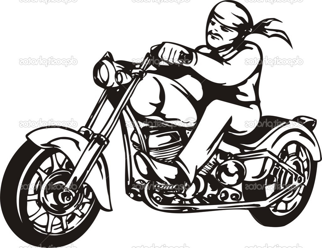 1024x791 Simple Motorcycle Drawing Harley Motorcycle Clipart Black
