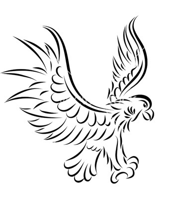 380x400 Eagle Wings Clip Art