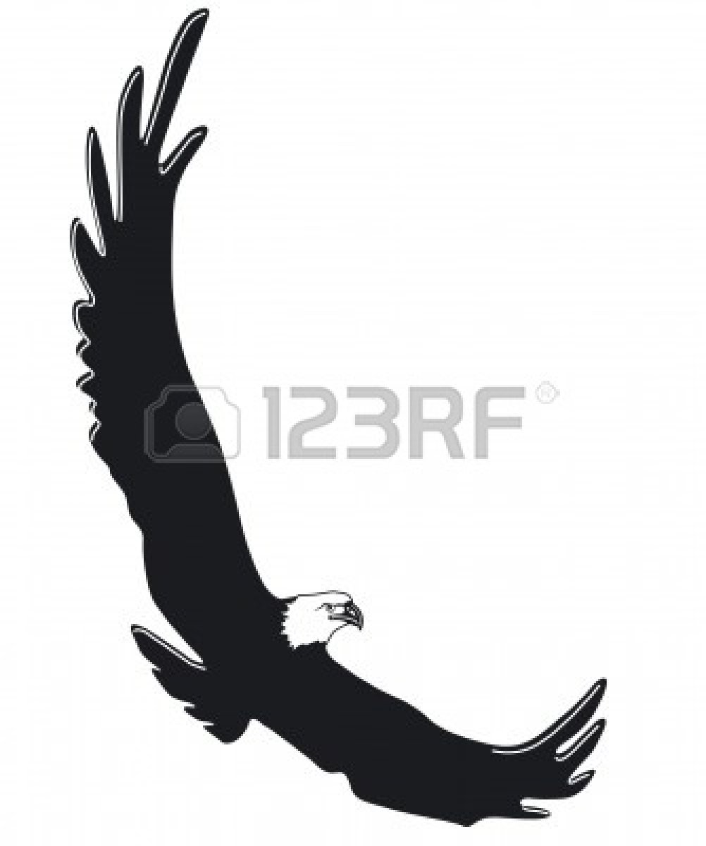1002x1200 Soaring Eagle Clipart Black And White