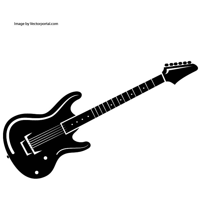 660x660 Guitar Clipart Black And White Guitar Black And White Guitar