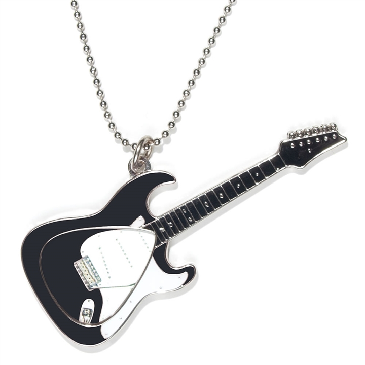 720x720 Picklace Black Amp White Electric Guitar Pick Holder Necklace