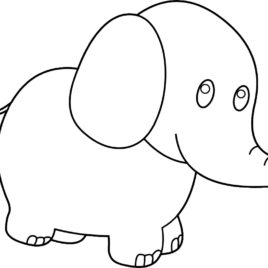 268x268 Best Photos Of Black And White Elephant Clip Art Elephant White