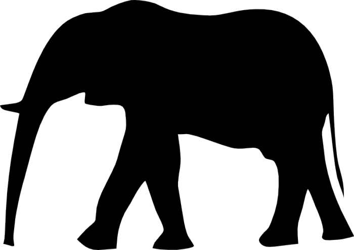 700x494 Asian Elephant Clipart Elephant Outline