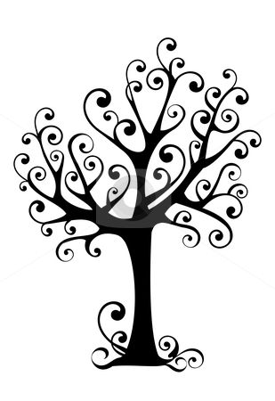309x450 Black And White Family Tree Clipart