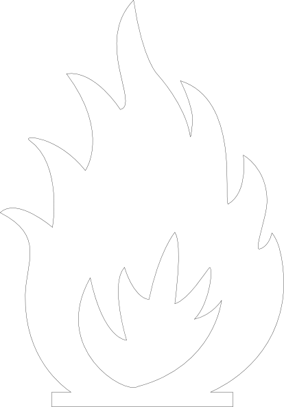 414x592 Fire Black And White Clipart