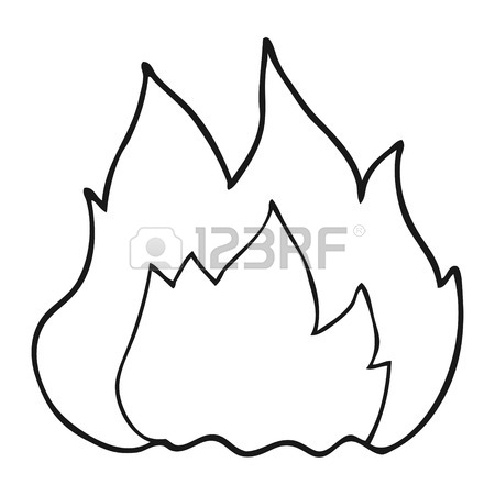 450x450 Freehand Drawn Black And White Cartoon Rocket Ship Flames Royalty