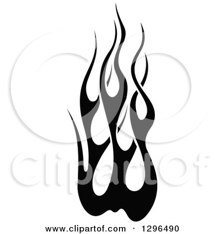 450x470 Royalty Free (Rf) Black And White Fire Clipart, Illustrations