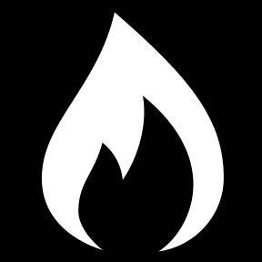 288x288 Fire Icon Black