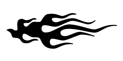 400x200 Fire Flames Clipart Black And White Free