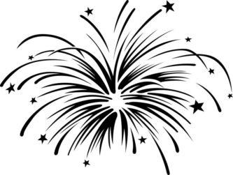 333x251 New Year Fireworks Clipart Clipartpen