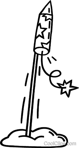 256x480 Fireworks Clipart Bottle Rocket