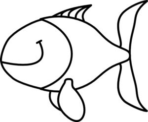 300x246 Fish Images Black And White Allofpicts