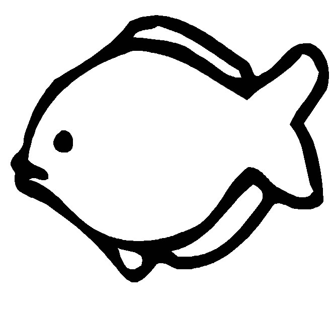 660x616 Image Of Fish Clipart Black And White