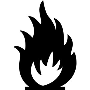 300x300 Fire Clipart Black And White