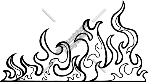500x277 Tribal Flames Clipart And Vectorart Graphics
