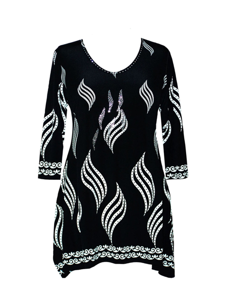 450x600 And White Flame Pattern