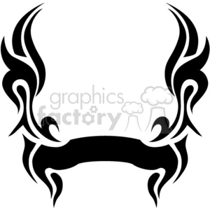 Black And White Flame Clipart