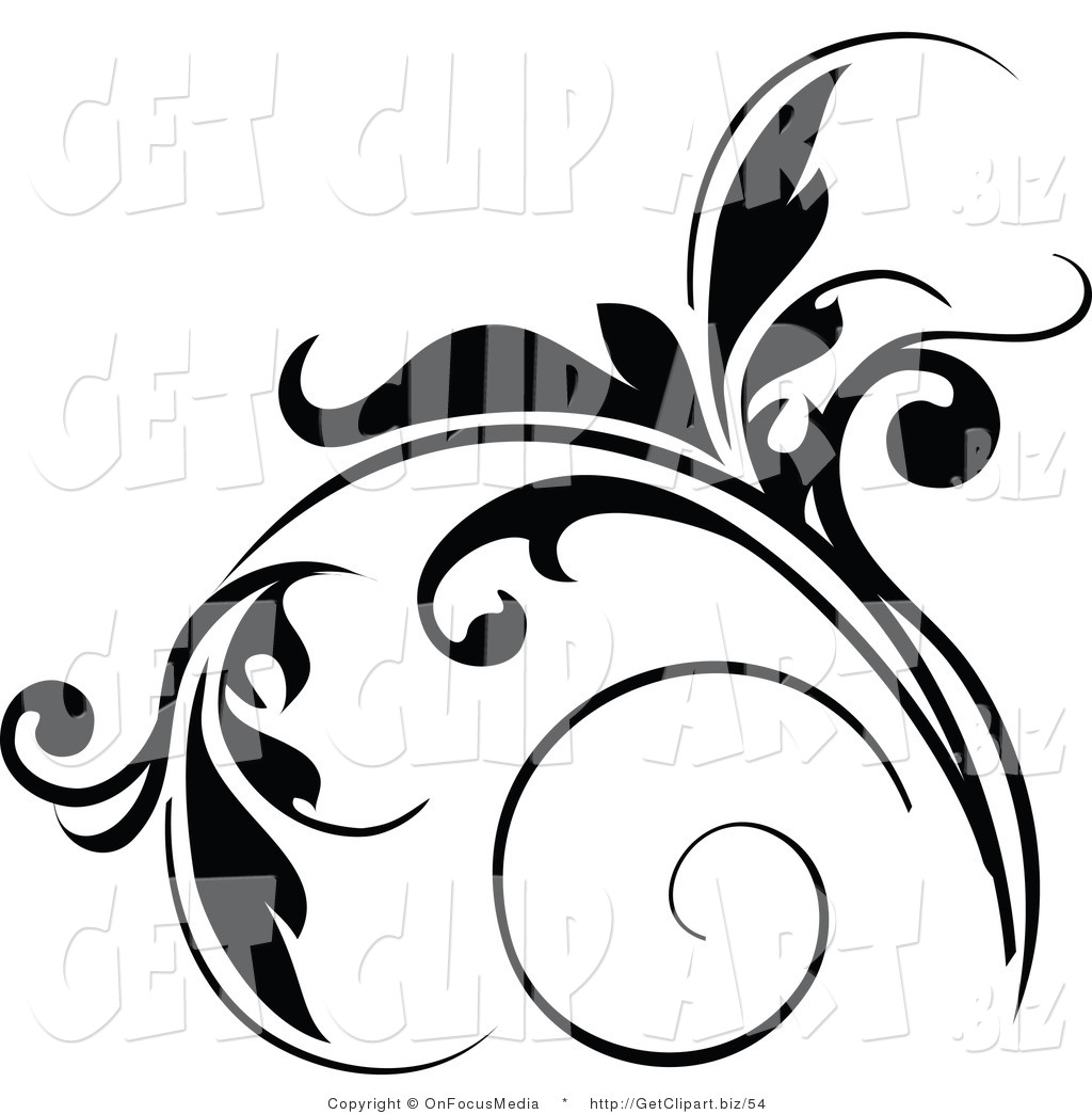 Black And White Flower Design Clipart | Free download on ClipArtMag