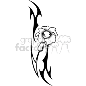 300x300 Royalty Free Tribal Flower Design Vinyl Ready 377700 Vector Clip