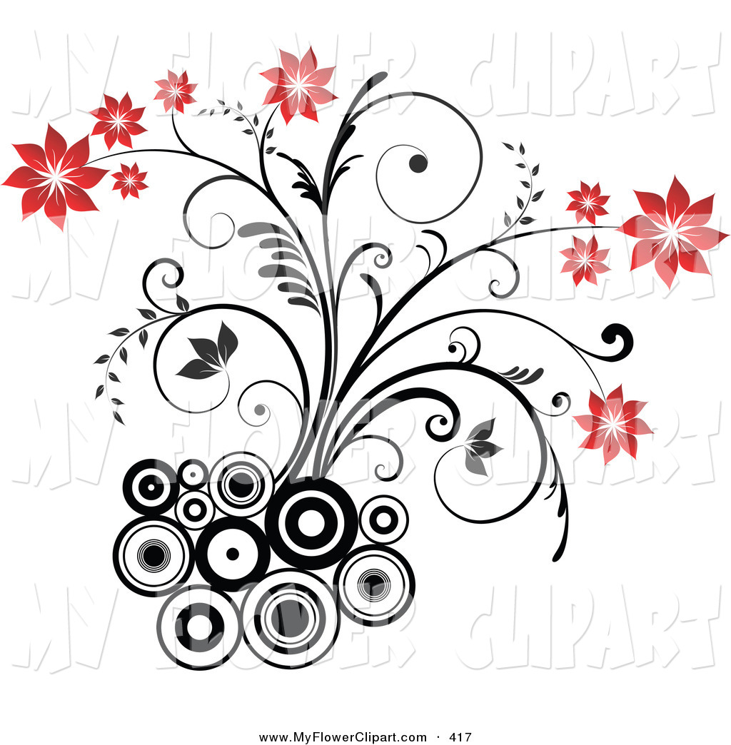 1024x1044 Bunch Of Flowers Clipart Black And White