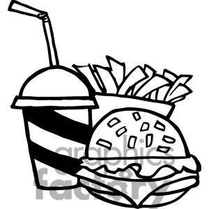300x300 Black Amp White Clipart Food