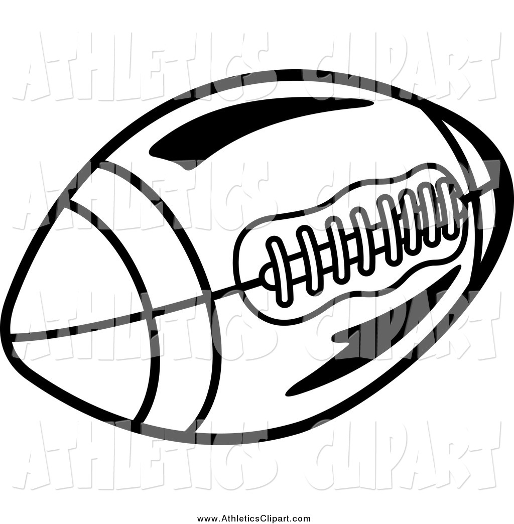 1024x1044 Clip Art Of A Black And White Football By Vector Tradition Sm