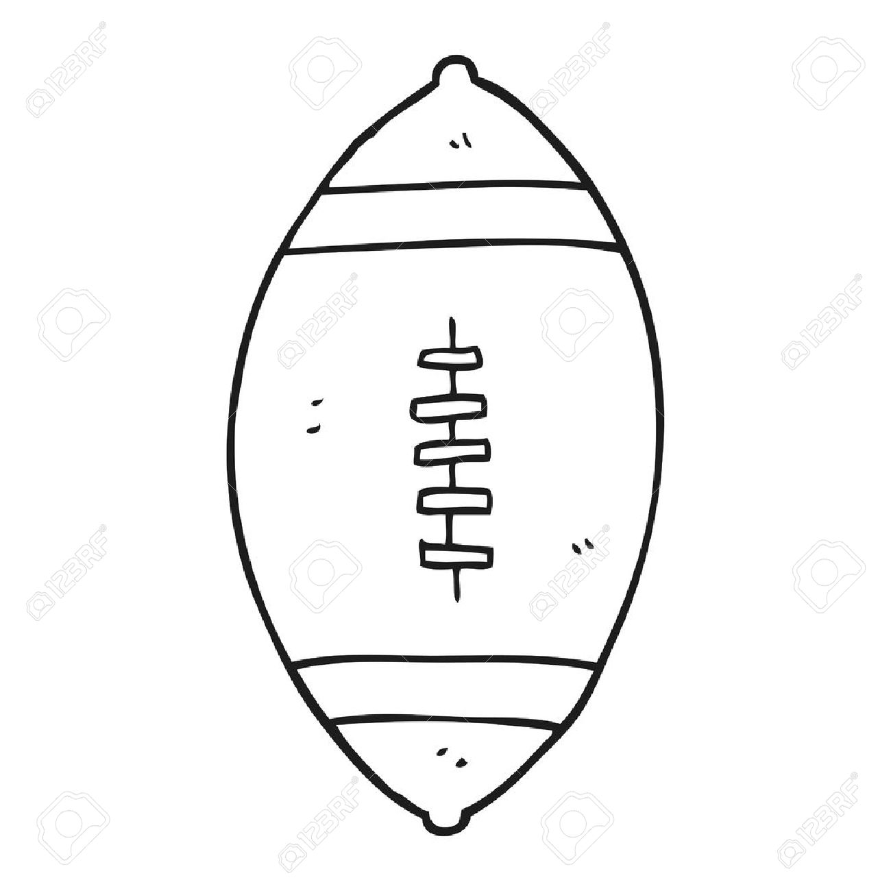 1300x1300 Drawn Football Black And White